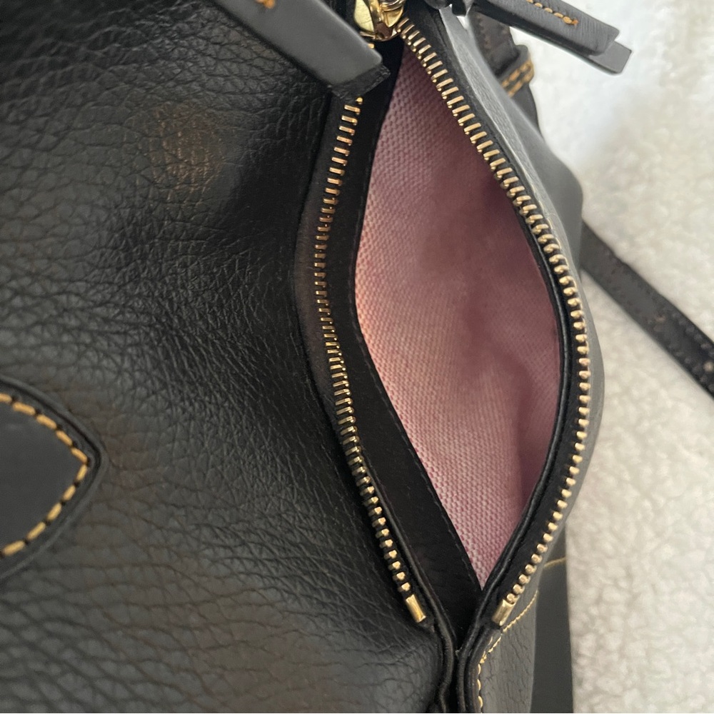 Dooney & Bourke Pebbled Florentine Leather Satchel Bag Crossbody (Like New!) - Picture 8 of 10